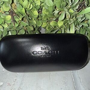 Coach‎ Hard Shell Glasses Case Glossy Black Sunglasses Eyeglasses Clamshell Case